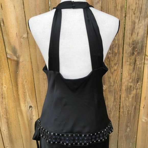 Anne Klein | Dresses | Anne Klein Silk Dress Embellished Black NWOT - Picture 9 of 9